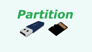 How to Partition Pen Drive or Memory Card [upl. by Hamlet]