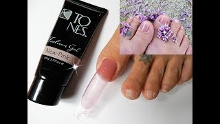 FIX UGLY TOENAILS w POLYGEl amp DUAL FORMS   Cuz I have NO TOENAILS [upl. by Mahla903]