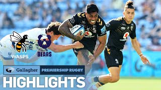 Wasps v Bristol  HIGHLIGHTS  6 Try Thrashing  Gallagher Premiership 202122 [upl. by Sabas]