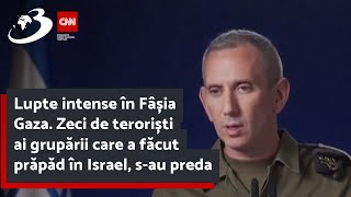 Lupte intense în Fâșia Gaza Zeci de teroriști ai grupării care a făcut prăpăd în Israel sau preda [upl. by Aaronson]