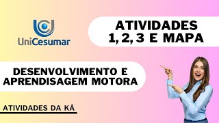 ATIVIDADE 1  DESENVOLVIMENTO E APRENDIZAGEM MOTORA  522024 [upl. by Andrel566]