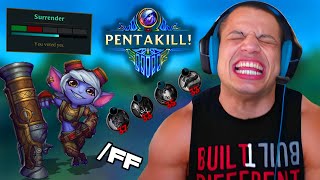 TYLER1 CAN I SAVE MY USELESS TEAM FROM LOSING [upl. by Garvy]