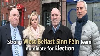 Strong West Belfast Sinn Féin team nominate for Election [upl. by Erised]