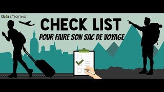 Liste voyage et vacances Checklist valise [upl. by Anoyek]