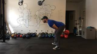 Kettlebell swing slow motion [upl. by Stickney]