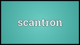 Scantron Meaning [upl. by Teryn]