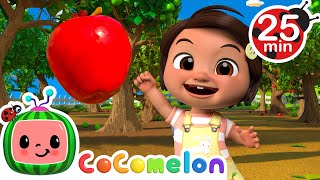 1 2 3 Count Apples with Nina Learn English and Spanish for Babies with CoComelon [upl. by Adanar]