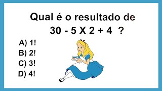 Qual é o resultado de 30  5 x 2  4❓❓❓ [upl. by Black]