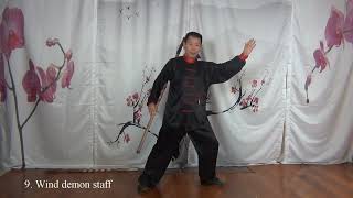 Tai Chi Hiking Staff for SelfDefense  c2 Wind demon [upl. by Noyad165]