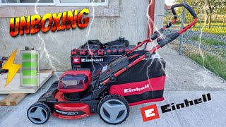 Einhell GECM 3647 S HW Li 4000 mAh Cordless Lawn Mower  Unboxing [upl. by Schwarz416]