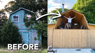 Giving New Life to Our 20YearOld Abandoned Home Depot Shed [upl. by Enohs]