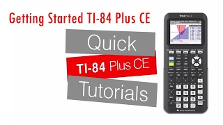 Introducing the TI 84 Plus CE  Getting Started Series [upl. by Adil]