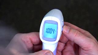 NonContact Forehead IR Thermometer Model 15004 Setup and Calibration [upl. by Karlik]