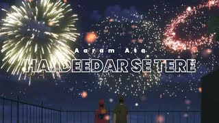 Aram Ata Hai Deedar Se Tere Song 🥀Anime Version  Love Story [upl. by Ecnerwal525]