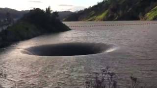 Morning Glory Spillway at Monticello Dam on Lake Berryessa Spills [upl. by Rider]