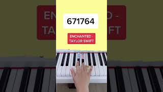 Enchanted  Taylor Swift Piano Tutorial enchantedtaylorswift taylorswiftenchanted pianoshorts [upl. by Areivax]