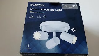 Lidl Smart Home quotZigbeequot Smart LED Ceiling Light [upl. by Drisko]