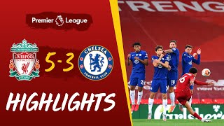 Highlights Liverpool 53 Chelsea  Eightgoal thriller before the trophy lift [upl. by Nnaecyoj699]