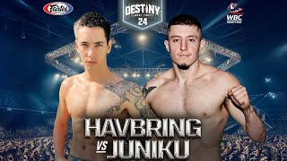 Nickolas Havbring Vs Andy Juniku  Destiny MuayThai 24 [upl. by Goebel947]