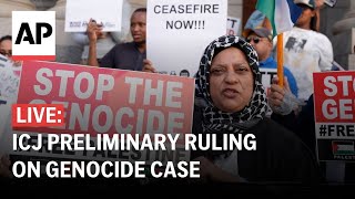 ICJ LIVE UN court issues preliminary decision on South Africa’s genocide case against Israel [upl. by Gnah]