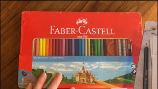 FaberCastell Classic Colored Pencils Tin Set 48 Vibrant Colors In Sturdy Metal Case [upl. by Ellehcem904]