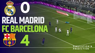 REAL MADRID 04 FC BARCELONA • Match Highlights • La Liga 2425  eFootball SimulationRecreation [upl. by Brad]