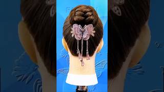 Simple and beautiful updo hairstyle updo hairstyle [upl. by Aniahs]