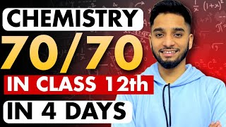 Class 12th  Score 7070 in Chemistry in 4 days🔥 class12 cbse [upl. by Zach]