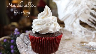 Marshmallow Frosting Recipe  Easy amp Perfect For Piping  No Corn Syrup  By Jamila Azar [upl. by Aiksas]