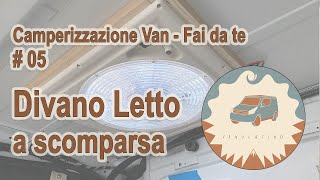 Da divano a letto in 3 secondi  Camperizzazione Van furgone camper fai da te [upl. by Batista164]