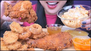 CRUNCHY FRIED CHICKEN ASMR EATING SOUNDS NO TALKING  SASASMR [upl. by Annol99]