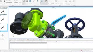 AR Creo Illustrate Sequence Animation Create Vuforia Studio Thingworx Studio animation [upl. by Langdon]