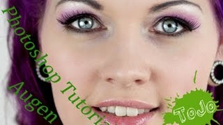 Photoshop CS Tutorial  schnell und einfach Augen bearbeiten [upl. by Olnton110]