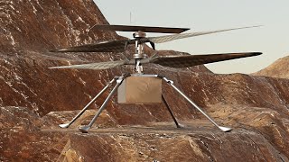 Ingenuity Helicopter conquers Mars Hills in Flight 42 Rotor Blade Spin Test Visualised in 4K UHD [upl. by Anahsahs]