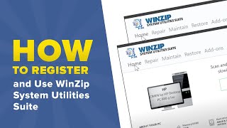 How to Register and Use WinZip System Utilities Suite [upl. by Ij]