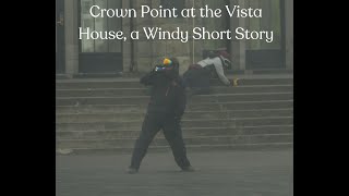 Crown Point Oregon Columbia River Gorge a Vista House Windy Short Story [upl. by Iroak]