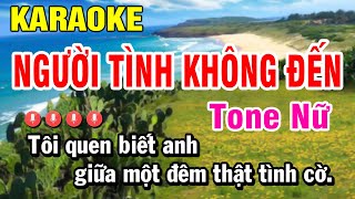 Karaoke Người Tình Không Đến Tone Nữ Nhạc Sống  Am  Huỳnh Lê [upl. by Froehlich728]