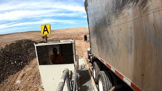 Backing onto the landfill tipper tipper view [upl. by Agnew42]