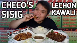 CHECOS SISIG at LECHON KAWALI Mukbang [upl. by Benji]