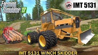 Farming Simulator 17 IMT 5131 WINCH SKIDDER [upl. by Marozik413]