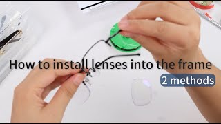 How to repair semirimless glasses at home Lens Removal amp Installation [upl. by Ihp]