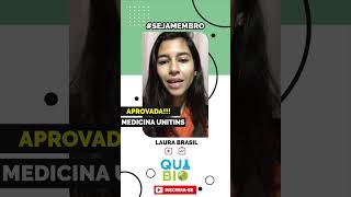 aprovadaquibio  Laura Brasil  medicina unitins MANDE O SEU VÍDEO E AJUDE O CANAL [upl. by Cris8]