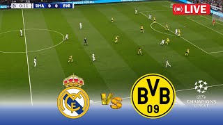 🔴PES 21  Real Madrid vs Borussia Dortmund  LIVE  UEFA Champions League 2024  Game Simulation [upl. by Ennovihs]