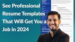 See Professional Resume Templates That Will Get You a Job in 2024 [upl. by Durwin]