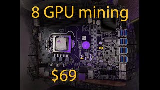 chinese b75 8 GPU LGA 1155 mining motherboard feature review [upl. by Xyla]