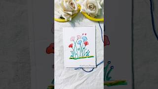 quotColorful Flower Garden Drawing  Easy Pen Marker amp Pencil Artquot 🌱🌸 flower garden youtubeshorts [upl. by Leon562]