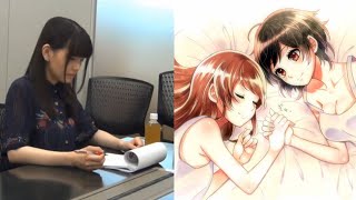 Eng Sub Akari Kito working on Yuri illustrations for Blend S at A1 Pictures studio [upl. by Irabaj871]