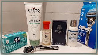 💈23 Cremo Silver Water amp Birch Shave Cream Stetson Spirit Cologne Gillette ProGlide Chill Razor 💈 [upl. by Enalahs]