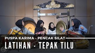 Puspa Karima  Latihan Pencak Silat  Tepak Tilu LIVE [upl. by Kristel]