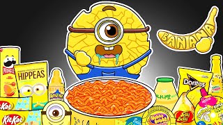 DESPICABLE ME 4  Mega Minions Convenience Store YELLOW Food Mukbang Animation  ASMR [upl. by Reve769]